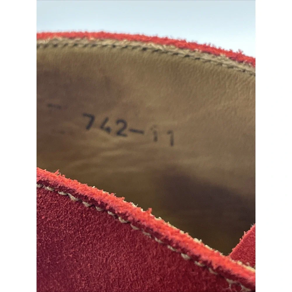 Russell & Bromley‎ London Red Suede Chukka Ankle Boots Men's Size 11